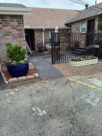a front view of a house