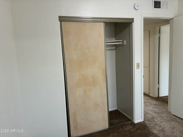 a view of closet area