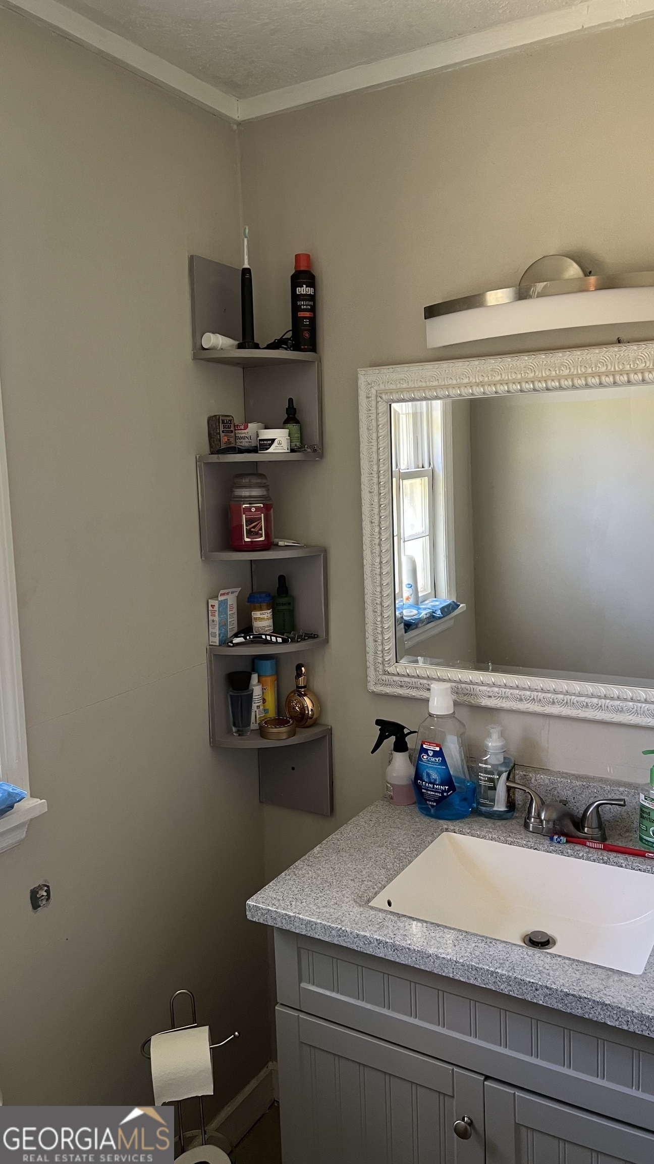1065 Nathan Jones Road Harlem, GA 30814 - Photo 19 of 32 a bathroom with a sink and a mirror