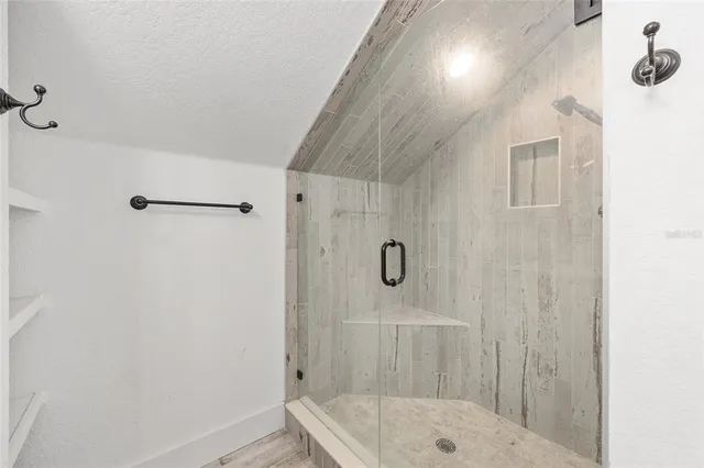 a view of a lake with a mountain