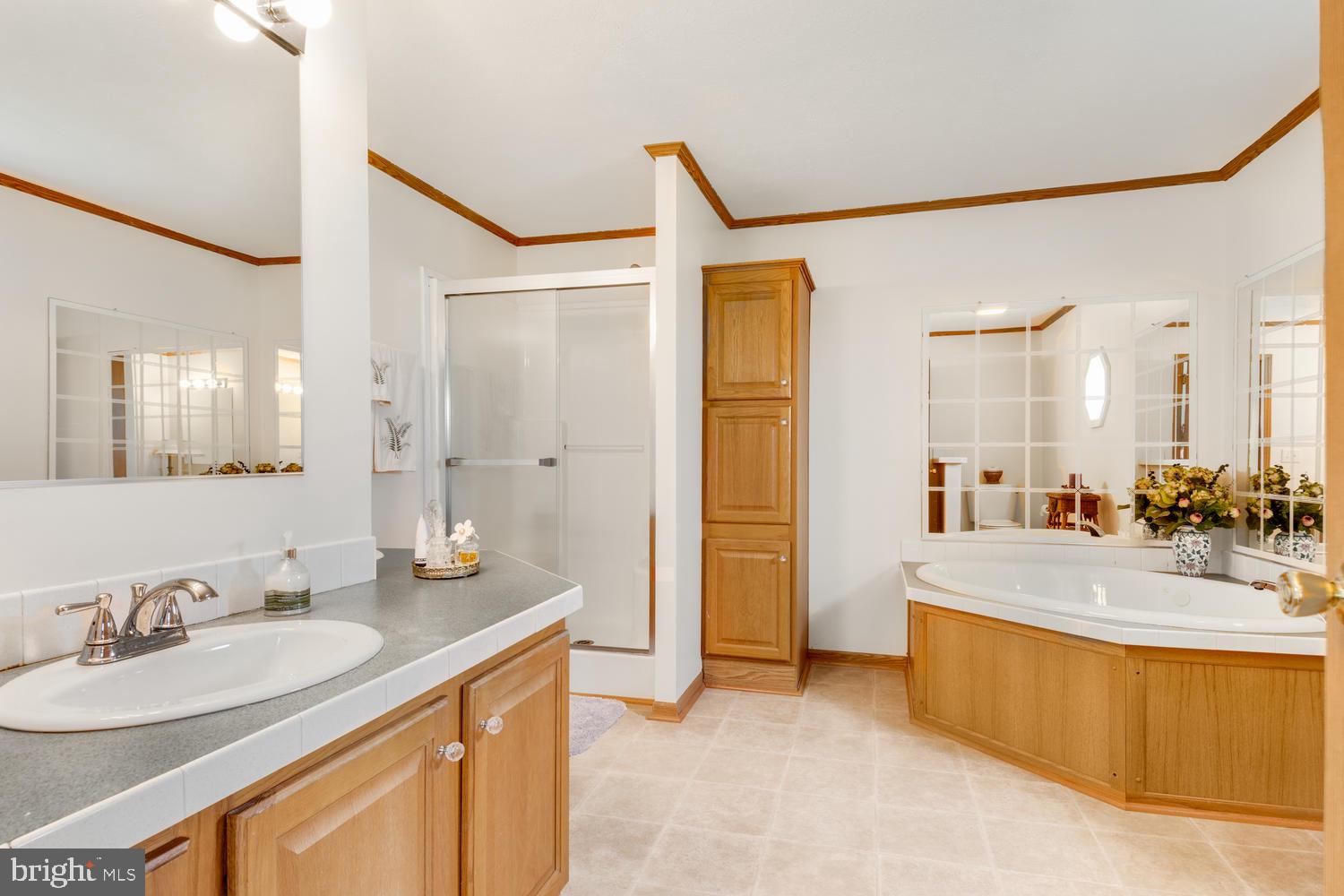 836 Murphy Road Centreville, MD 21617 - Photo 19 of 39 Master Bath w/ double vanity & soaken tub