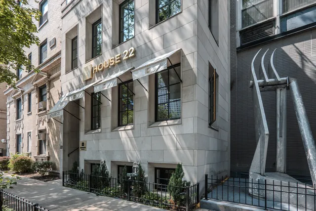 a view of a building with a outdoor space