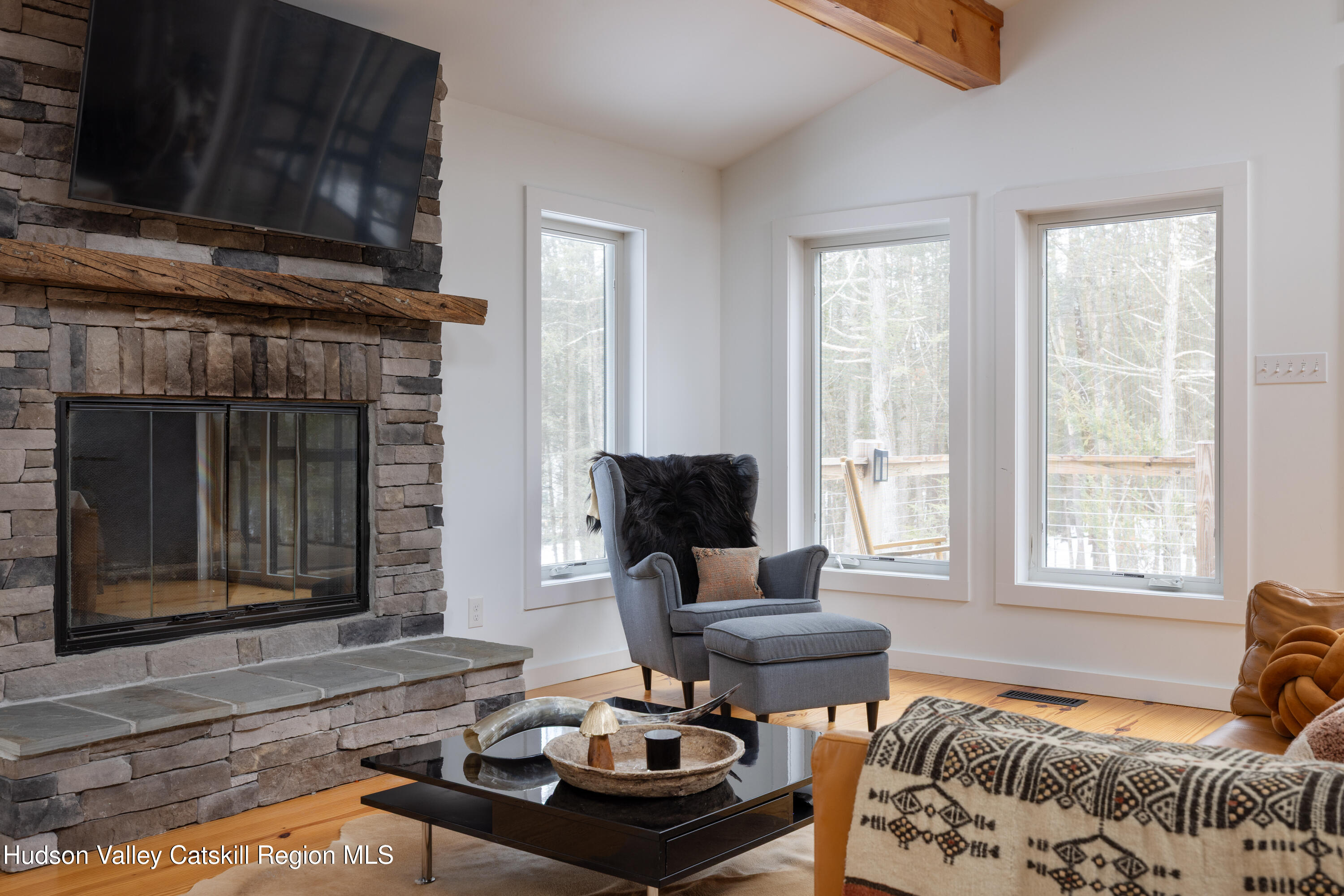 158 Rivka Road Saugerties, NY 12477 - Photo 5 of 35 a living room with furniture and a fireplace