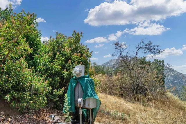 a view of city and mountain
