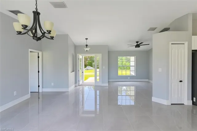 a view of an entryway with a window