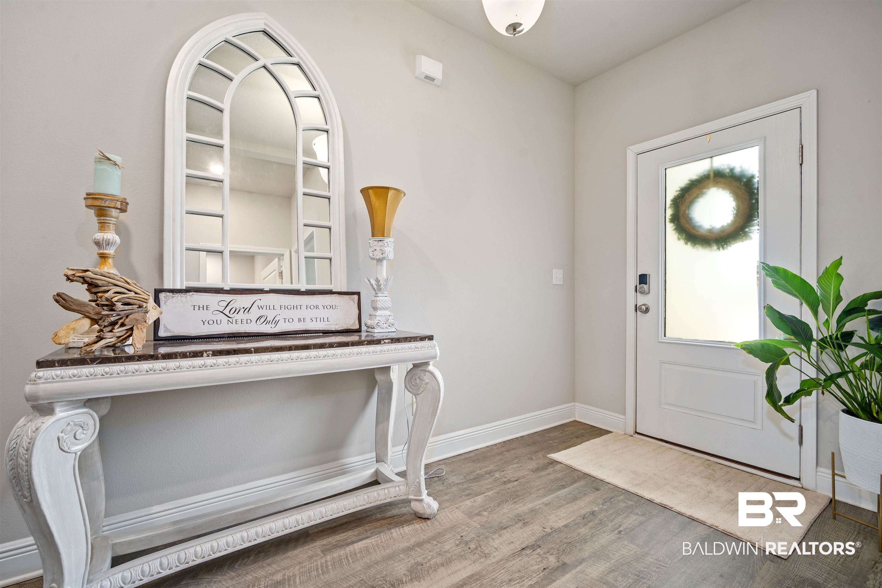 10474 Loamy Avenue Mobile, AL 36695 - Photo 12 of 31 Foyer entrance with baseboards and wood finished floors
