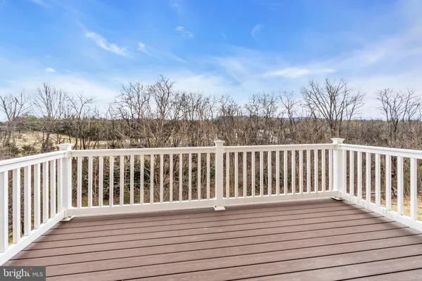 a view of wooden deck