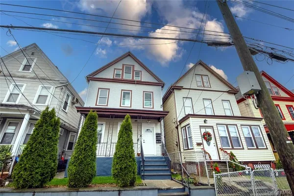 a front view of a house