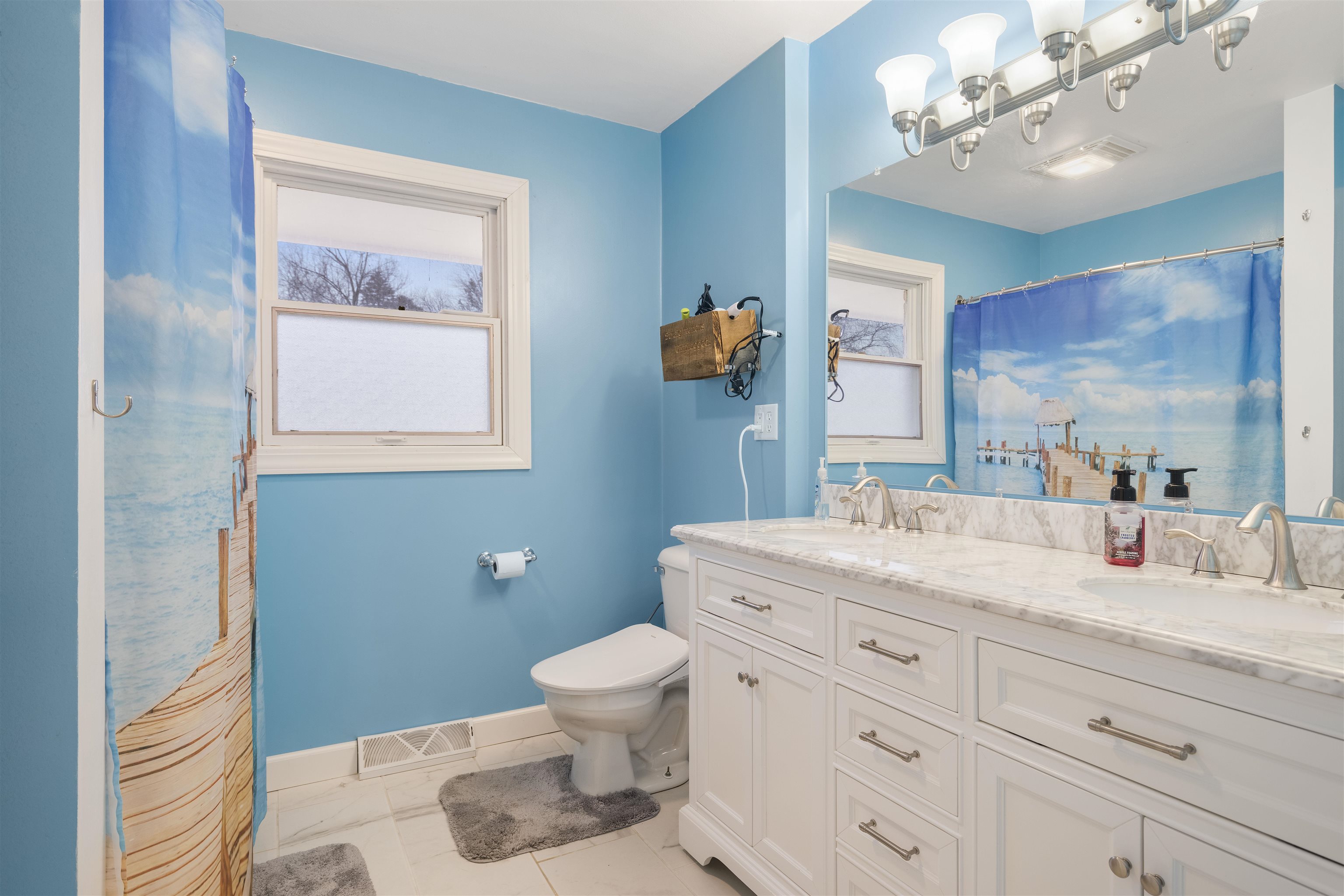 4711 Brookview Road Rockford, IL 61107 - Photo 15 of 26 a bathroom with a toilet a sink and mirror