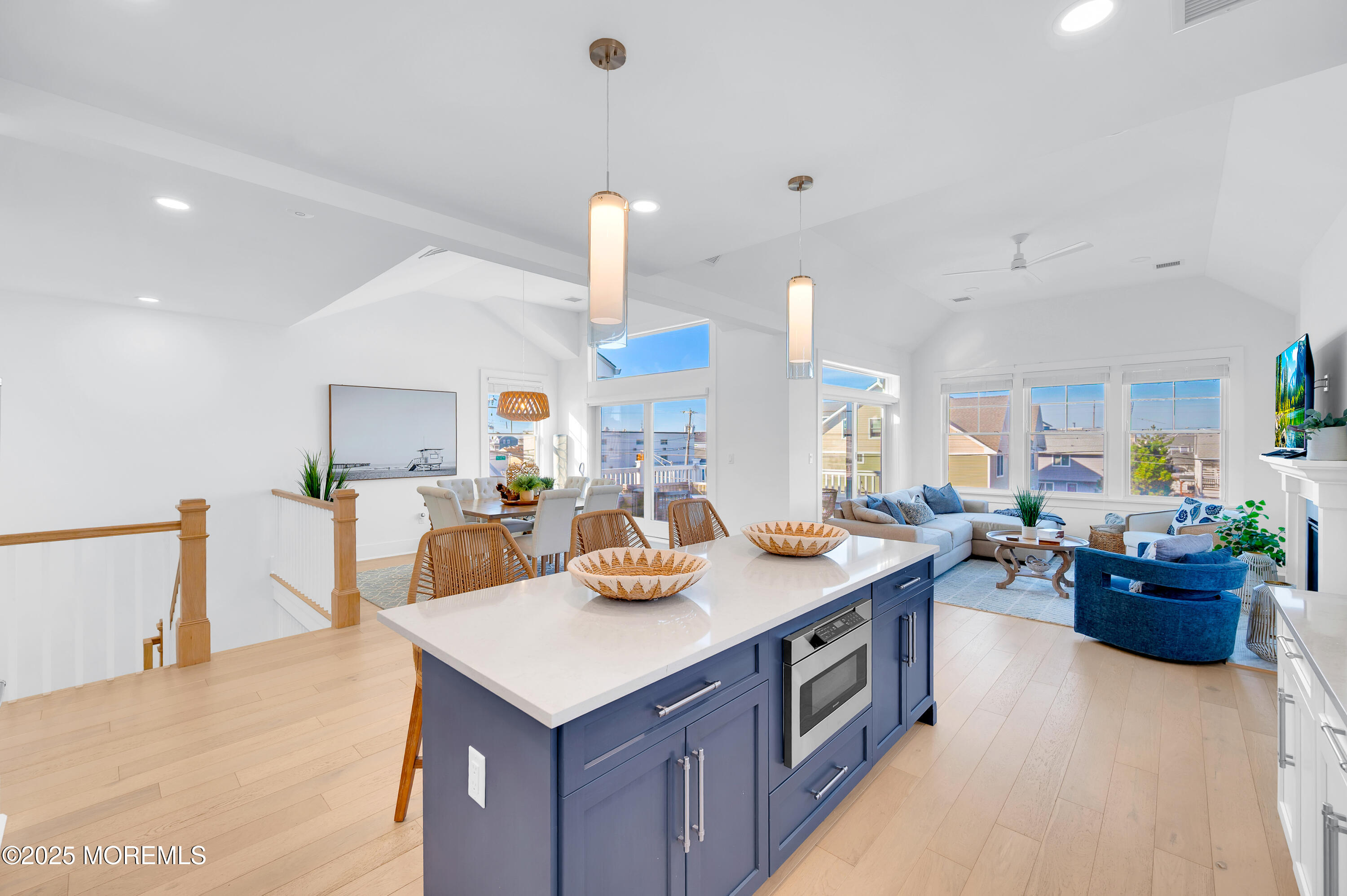 2000 Highway 35 Seaside Heights, NJ 08751 - Photo 11 of 55 a kitchen with a counter top space and living room view
