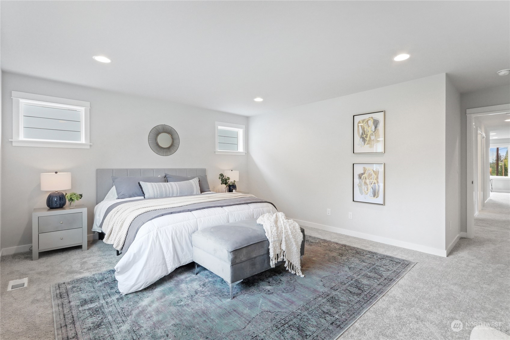 3915 211th Place Southeast Bothell, WA 98021 - Photo 18 of 24 a bedroom with a bed and a couch