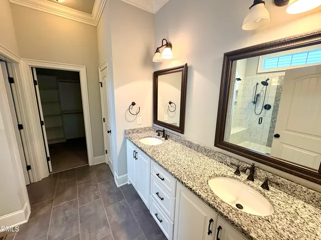 a view of a bathroom with a glass door