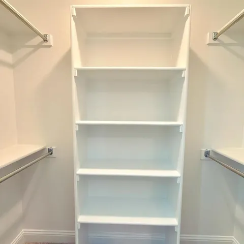 a close view of closet