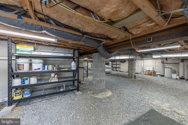 a view of storage and utility room