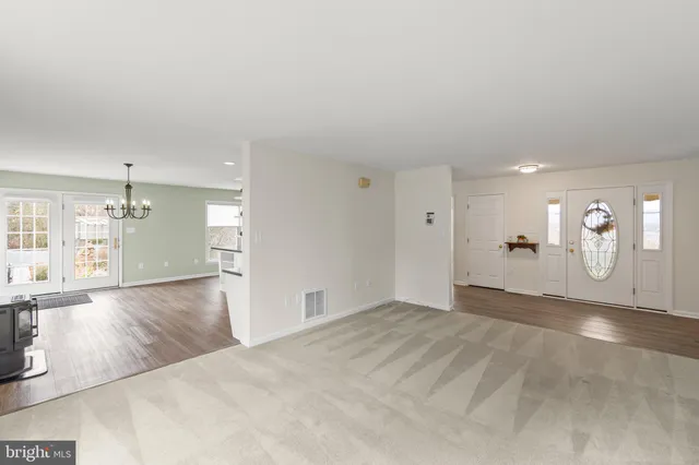 a view of an empty room