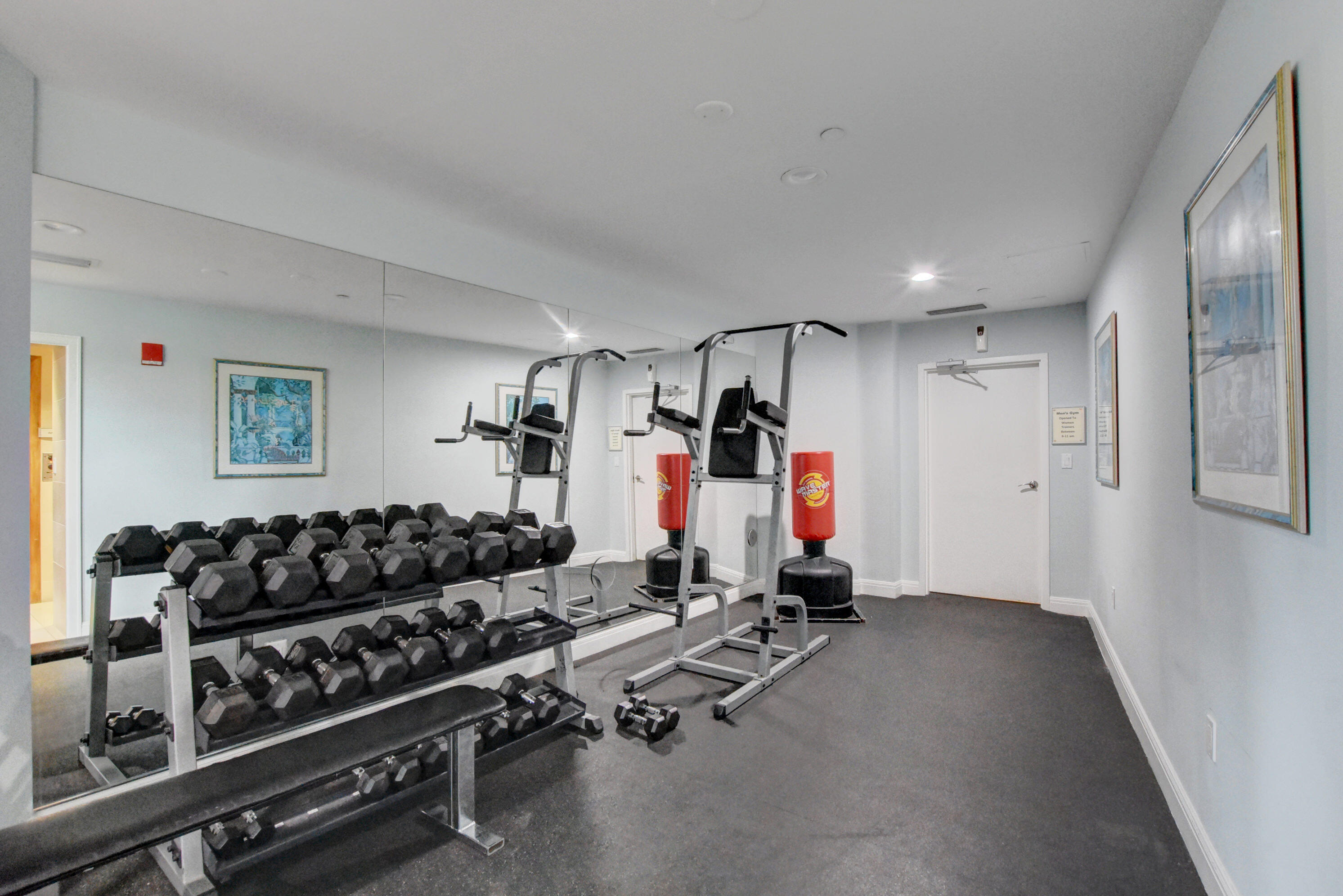 3000 North Ocean Drive, Unit 4F Riviera Beach, FL 33404 - Photo 27 of 56 a view of a room with gym equipment