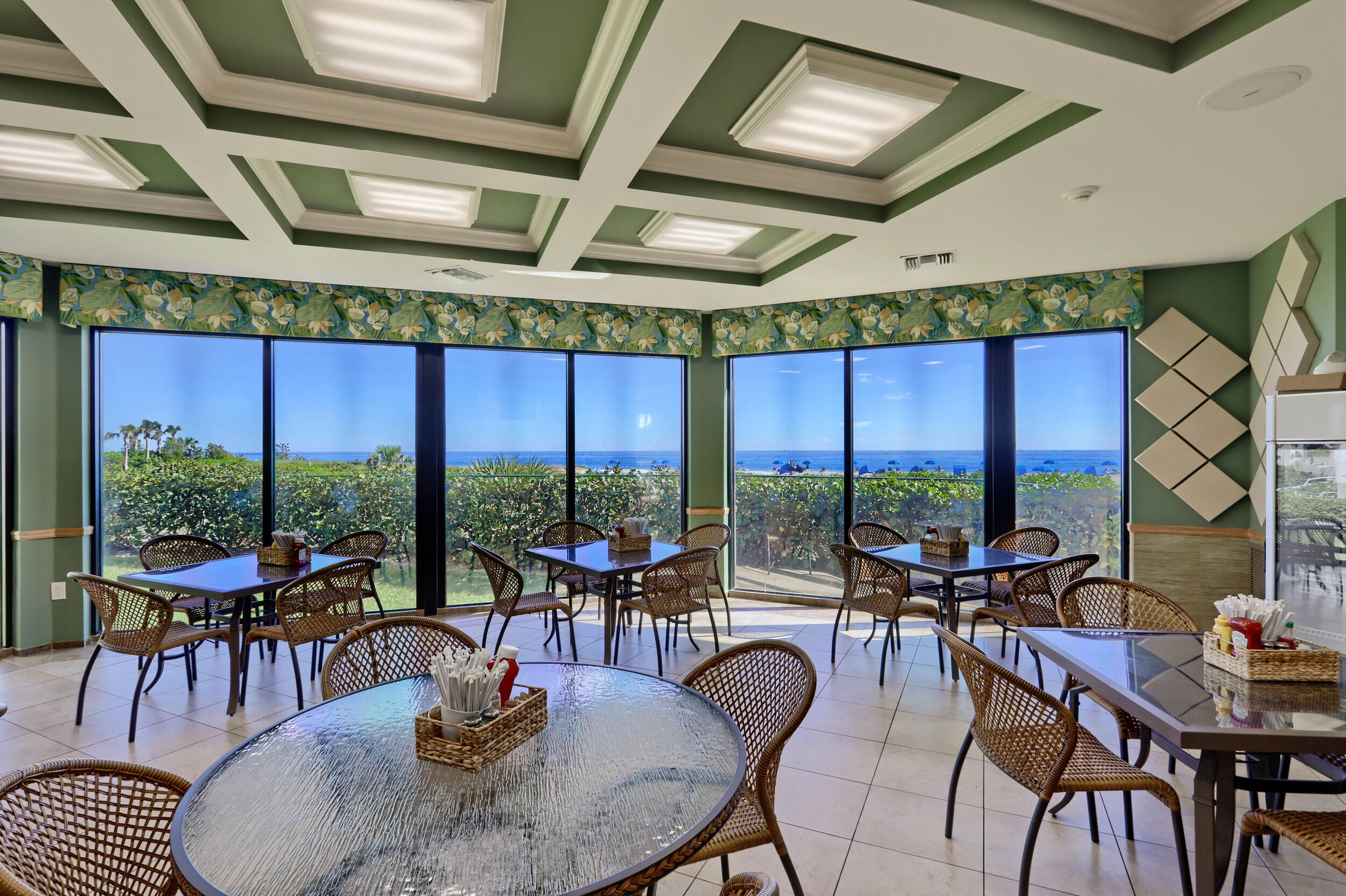 3000 North Ocean Drive, Unit 4F Riviera Beach, FL 33404 - Photo 32 of 56 a dining room with furniture water view and balcony