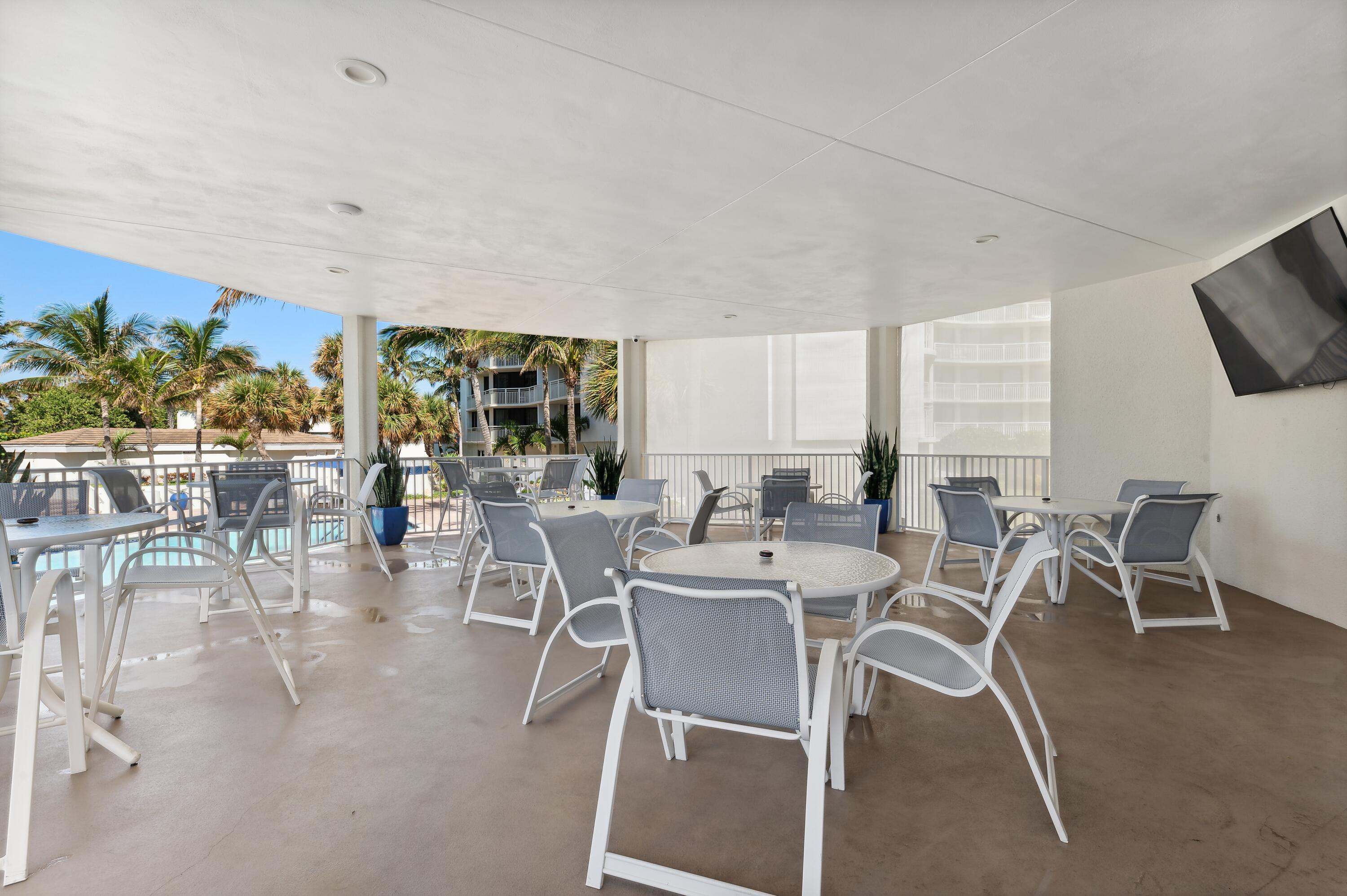 3000 North Ocean Drive, Unit 4F Riviera Beach, FL 33404 - Photo 34 of 56 a view of a dining room with furniture window and outside view