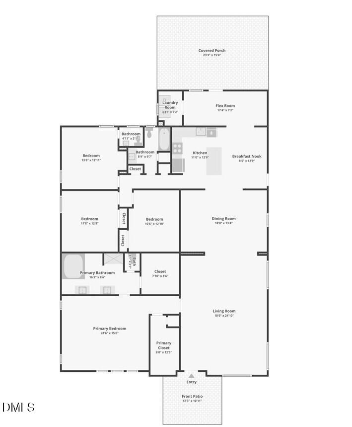 616 Maple Lane Raleigh, NC 27603 - Photo 41 of 41 Floor Plan - 616 Maple Ln