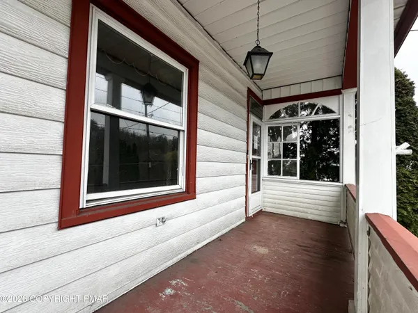 an empty room with a natural light