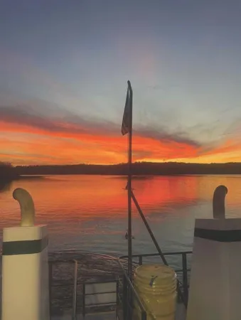 a view of a lake from a balcony