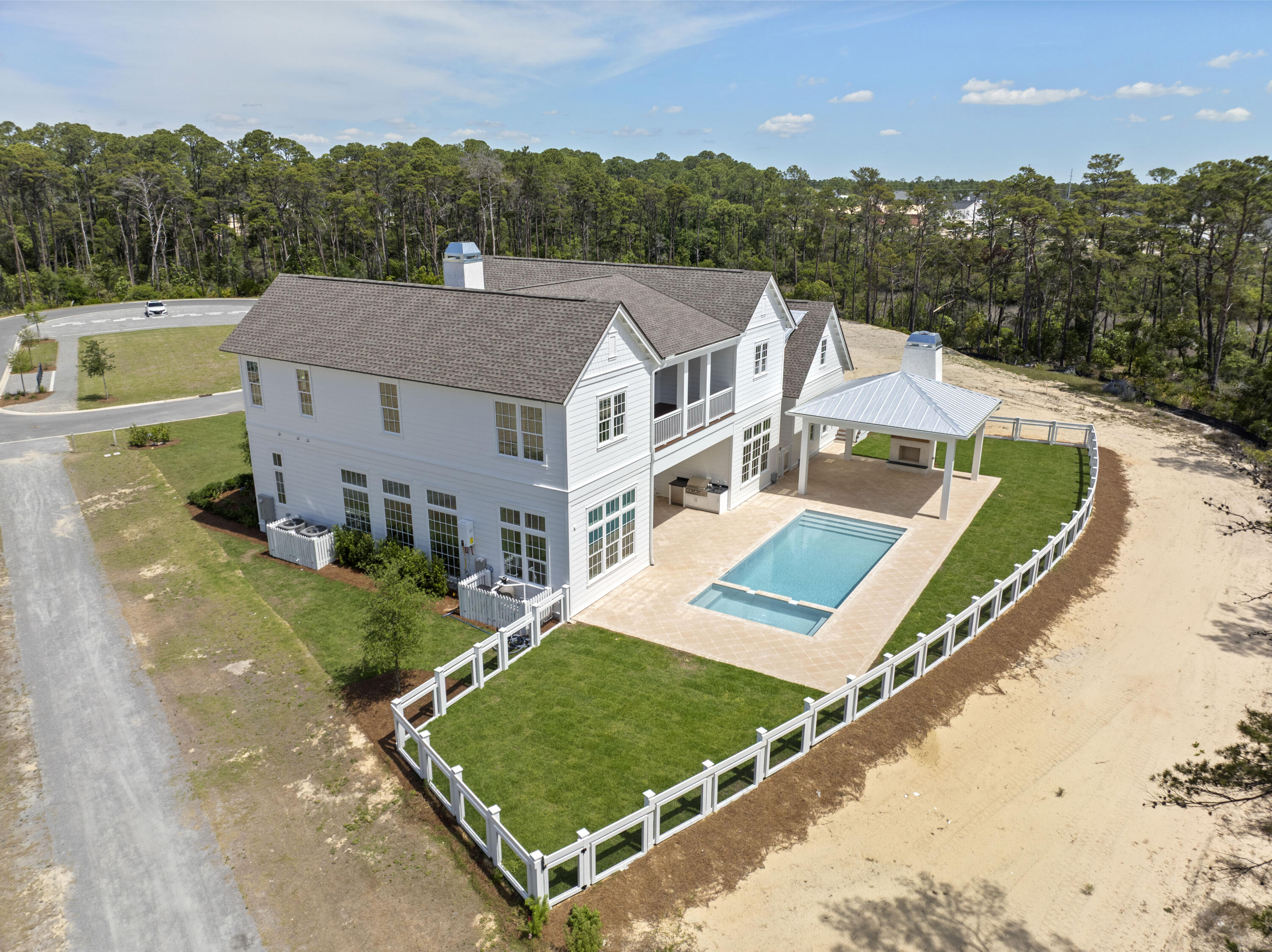 130 East Elliot Way Watersound, FL 32461 - Photo 19 of 52 an aerial view of a house having yard and a patio