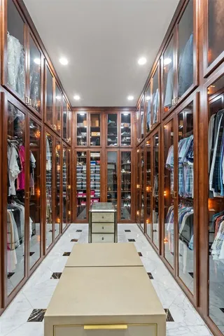 a room with furniture