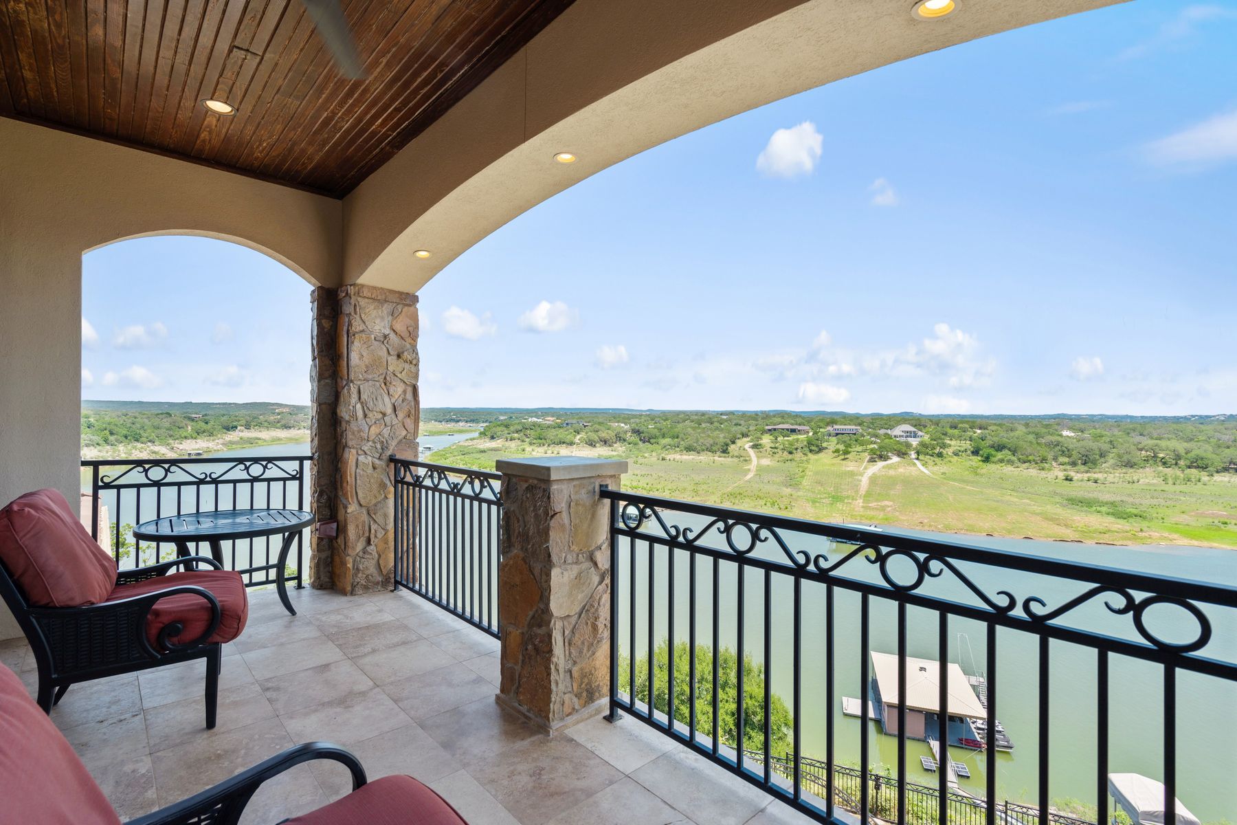 1216 Travis Bluff Way Spicewood, TX 78669 - Photo 30 of 38 a view of a city from a balcony