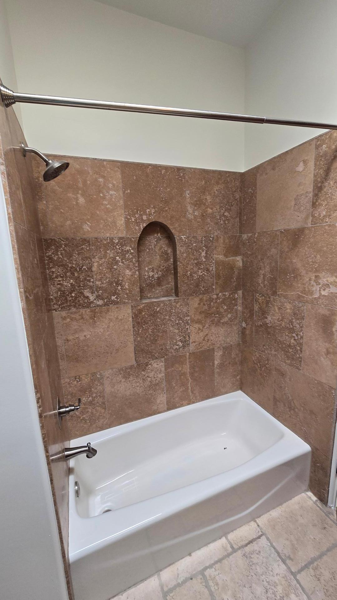 4485 East Quail Brush Road Cave Creek, AZ 85331 - Photo 42 of 64 a bathroom with a shower and a bathtub