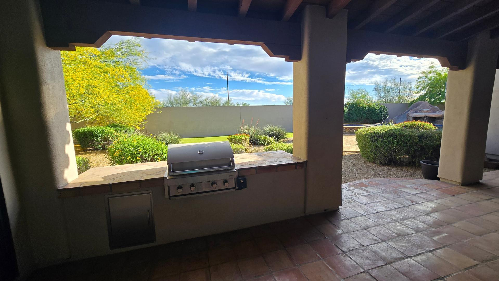 4485 East Quail Brush Road Cave Creek, AZ 85331 - Photo 46 of 64 a bed room with a bed and a view of balcony