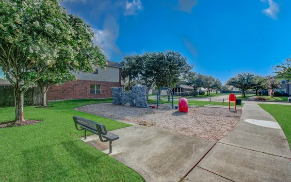 a park view with a sitting space