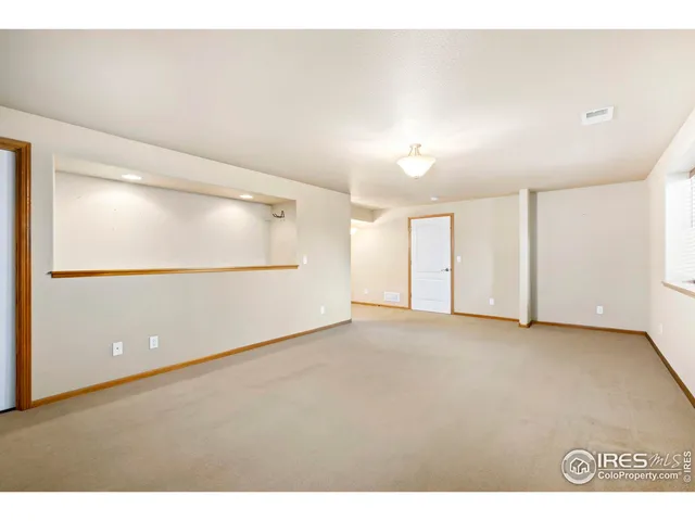 a view of an empty room