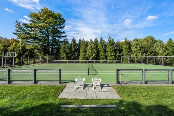 front view of a house with a street