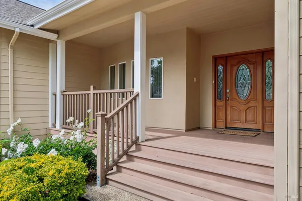 a view of front door