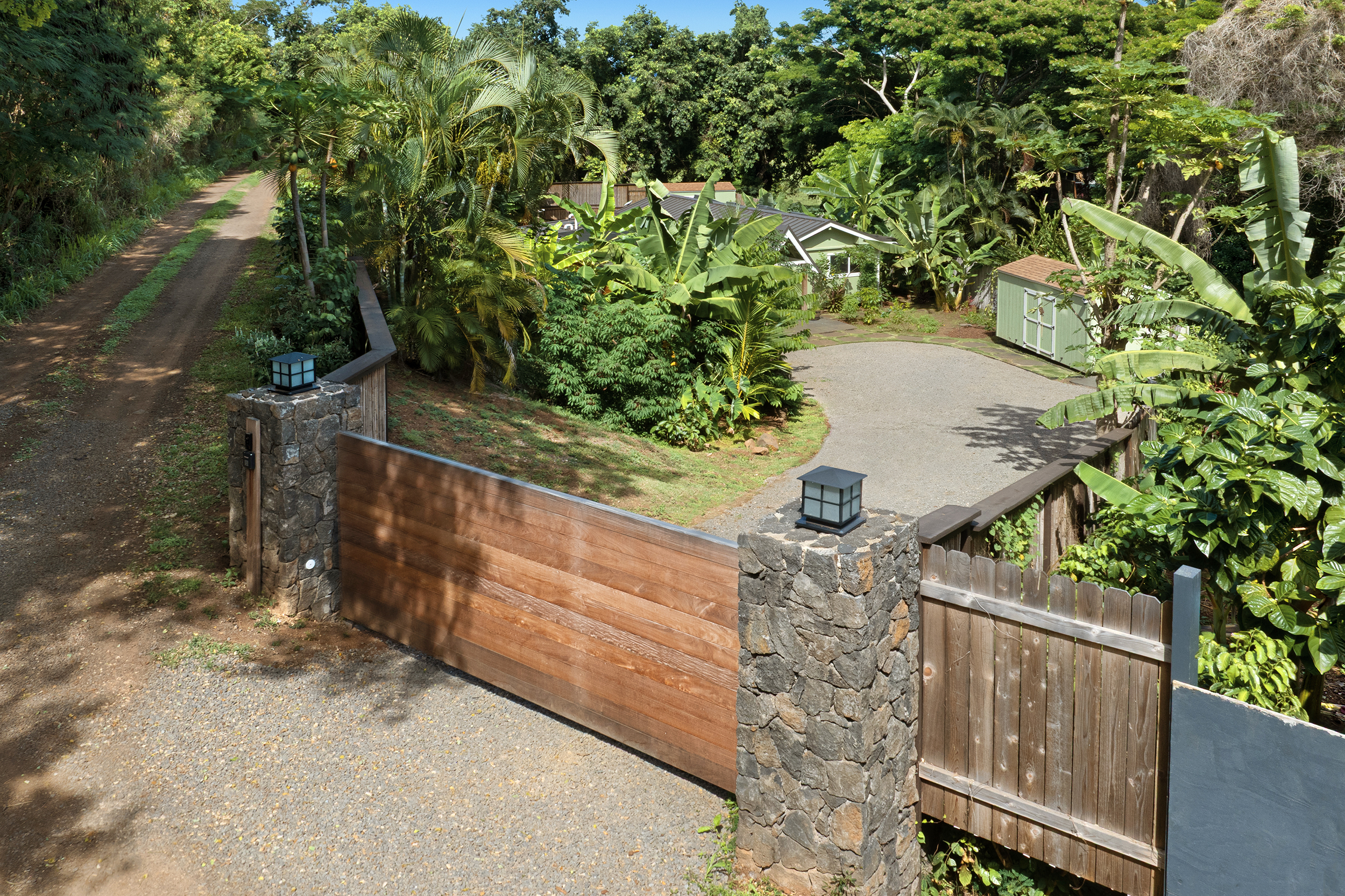 3720A Moloaa Road Kapaa, HI 96746 - Photo 15 of 17 a view of a wooden fence and trees