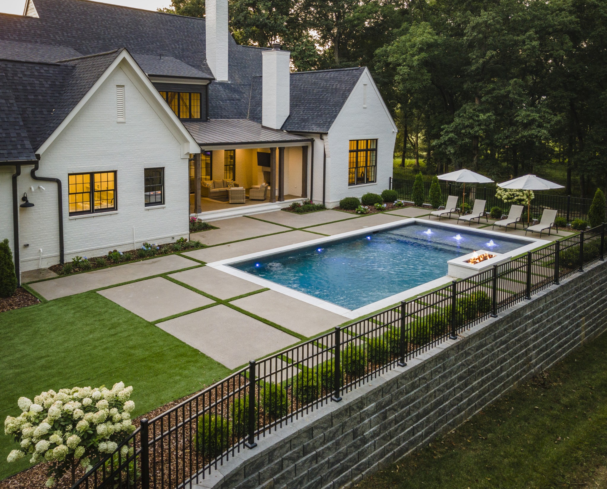 7001 Holts Reserve Road College Grove, TN 37046 - Photo 12 of 19 a view of a house with pool and chairs