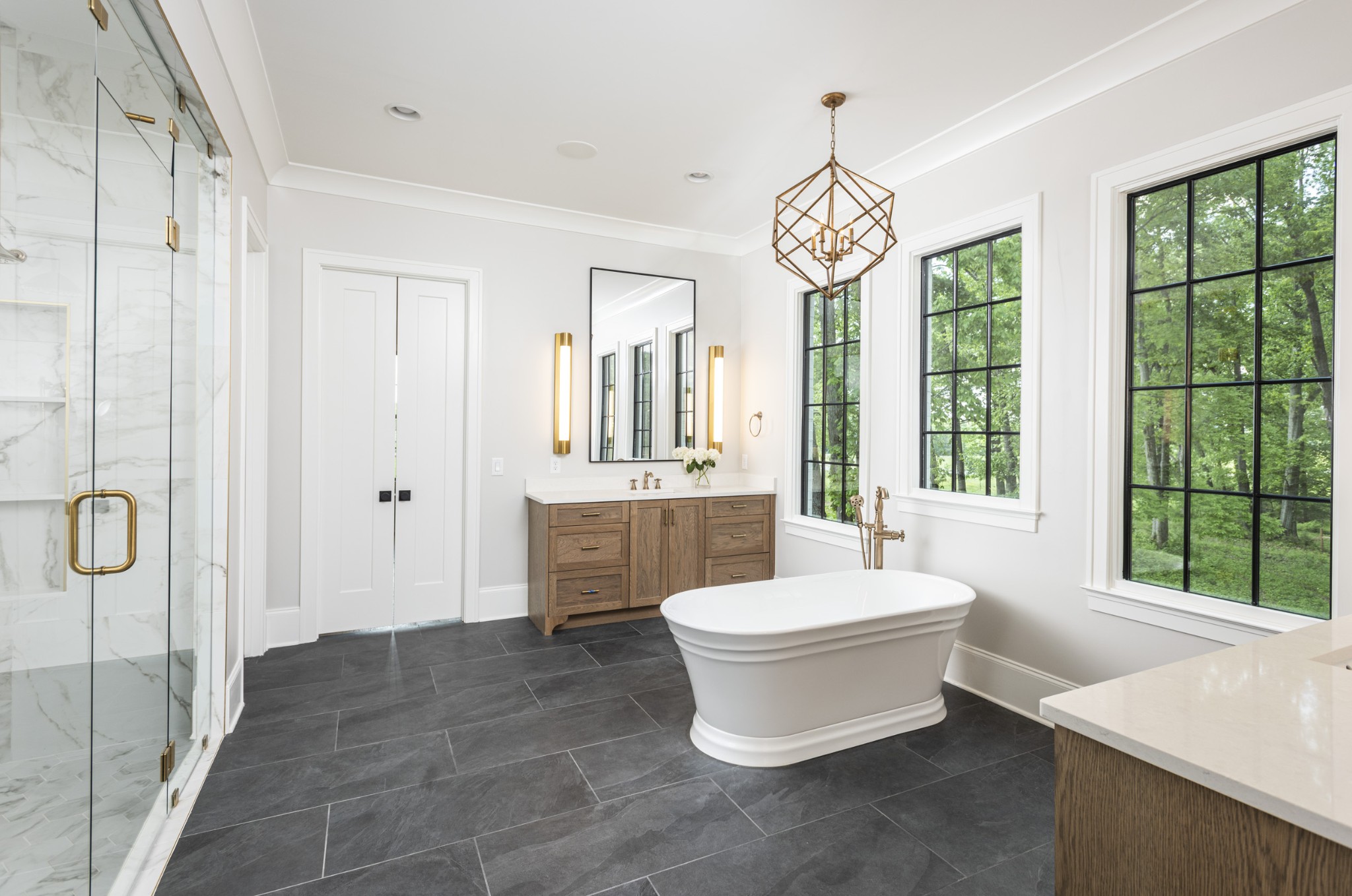 7001 Holts Reserve Road College Grove, TN 37046 - Photo 17 of 19 a bathroom with a white tub shower and sink