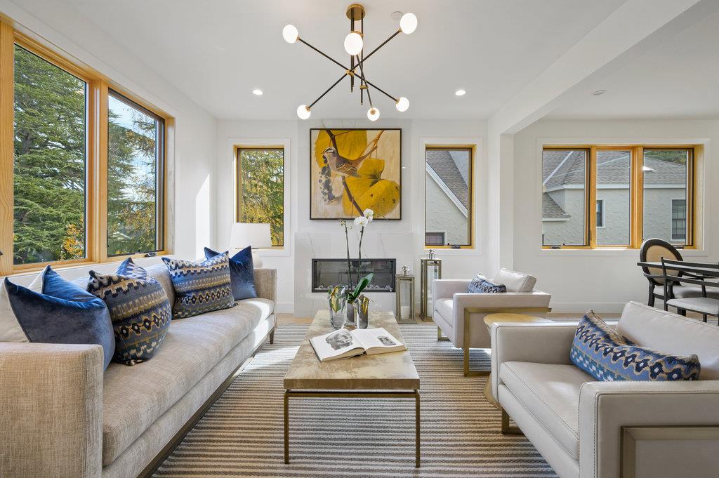 1327 Benito Avenue Burlingame, CA 94010 - Photo 4 of 41 a living room with furniture fireplace and a large window