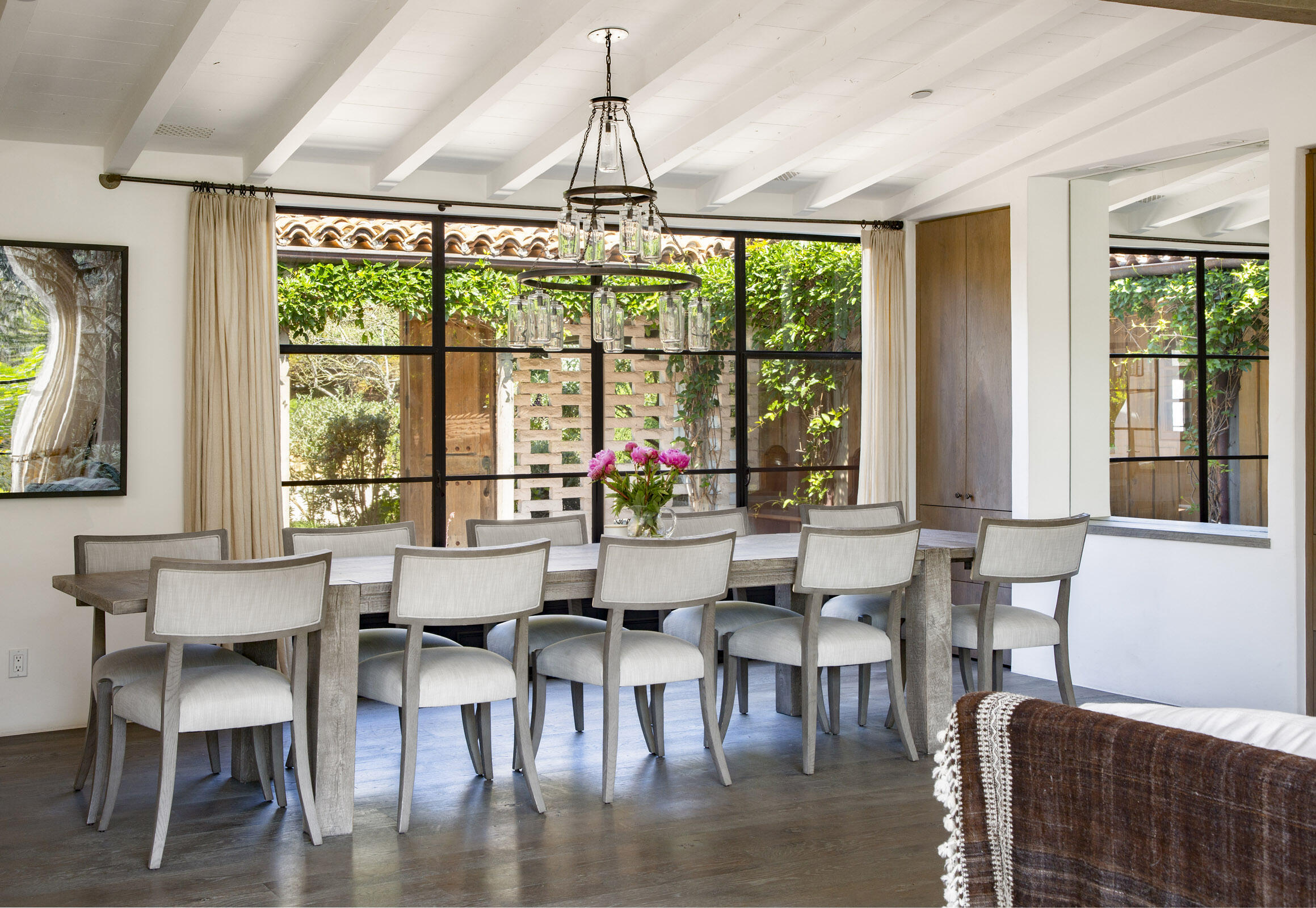 770 Via Manana Montecito, CA 93108 - Photo 14 of 34 a view of a dining room with furniture window and outside view