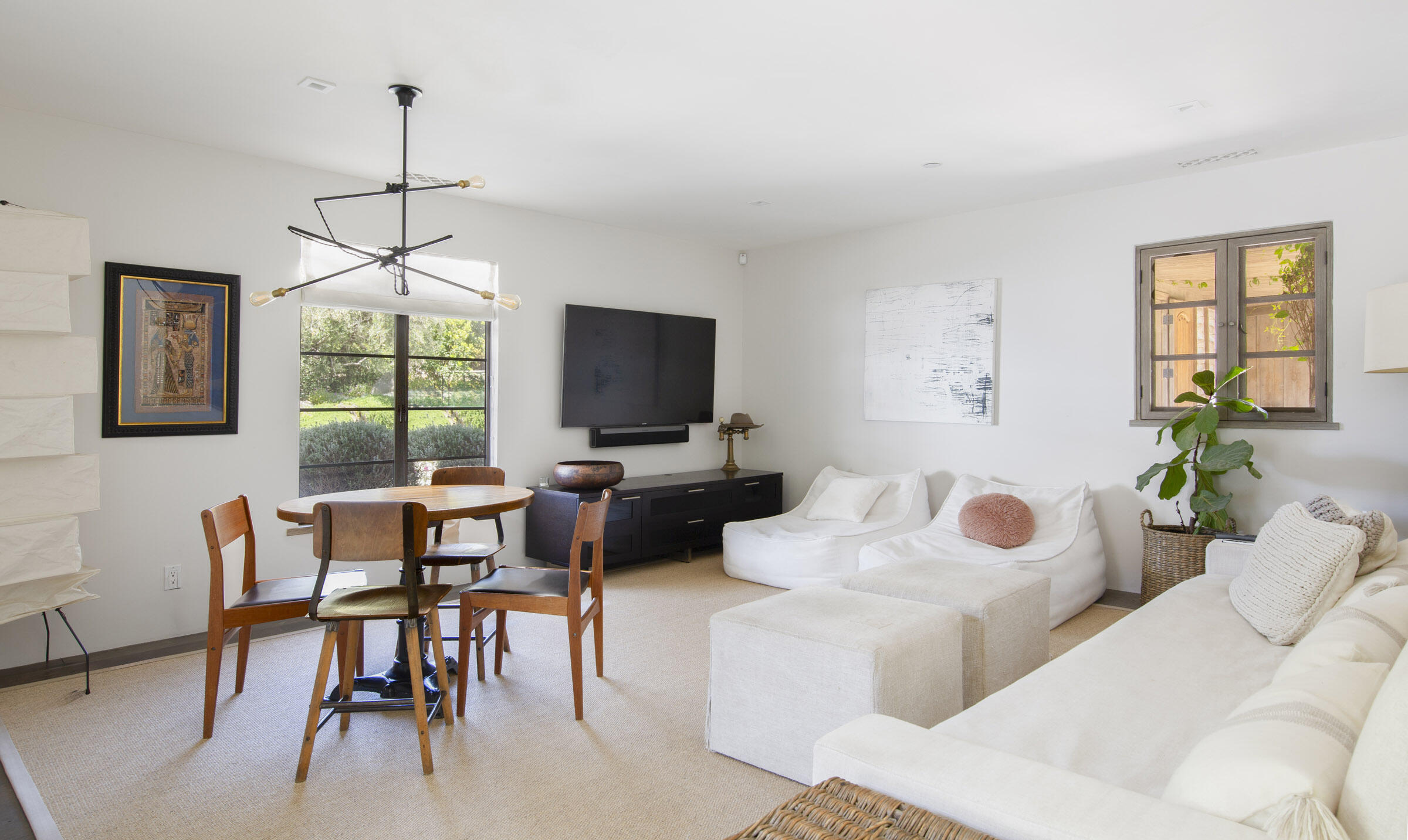 770 Via Manana Montecito, CA 93108 - Photo 17 of 34 a living room with furniture a flat screen tv and a window