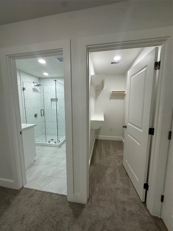 726 Banton Street Channelview, TX 77530 - Photo 15 of 30 a view of a bathroom with a glass door shower