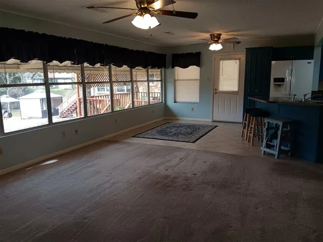 a view of road with trees