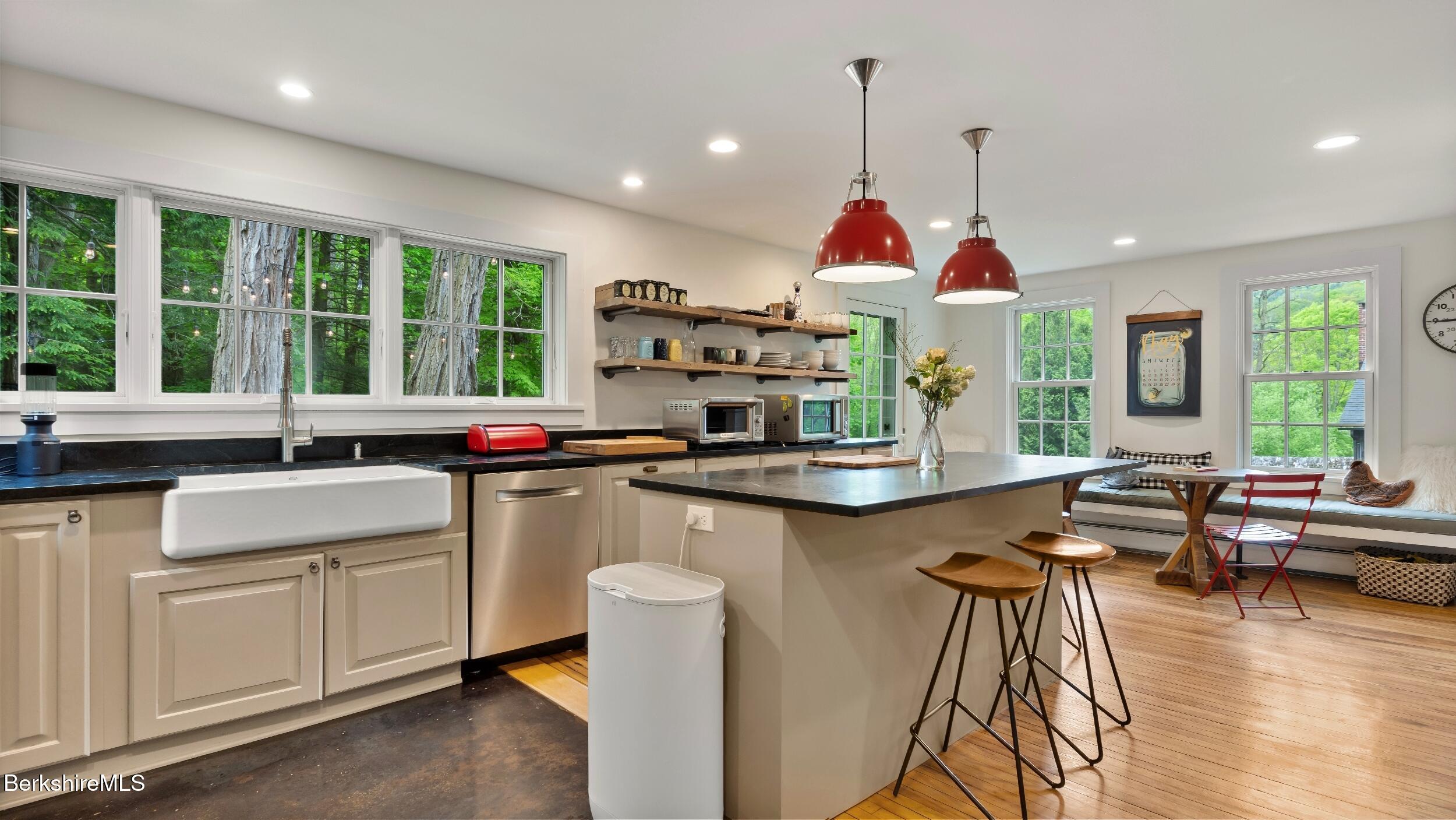 8 Yale Hill Road Stockbridge, MA 01262 - Photo 11 of 51 a kitchen with sink a stove and cabinets