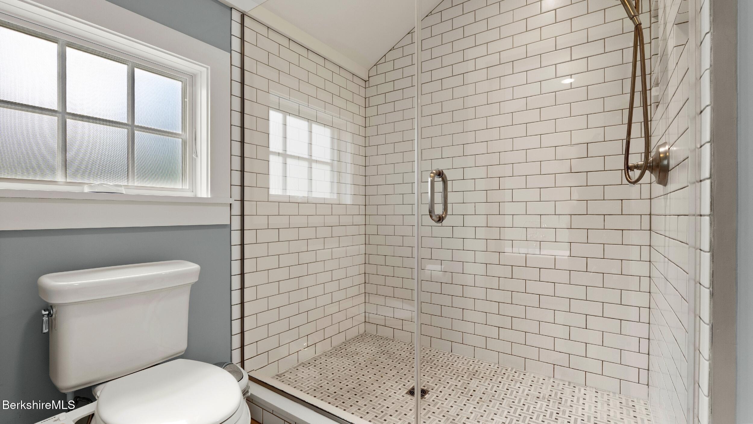 8 Yale Hill Road Stockbridge, MA 01262 - Photo 32 of 51 a bathroom with a toilet and a shower