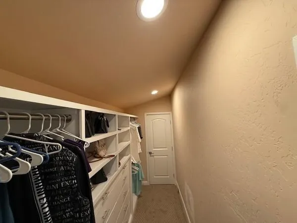 a view of walk in closet