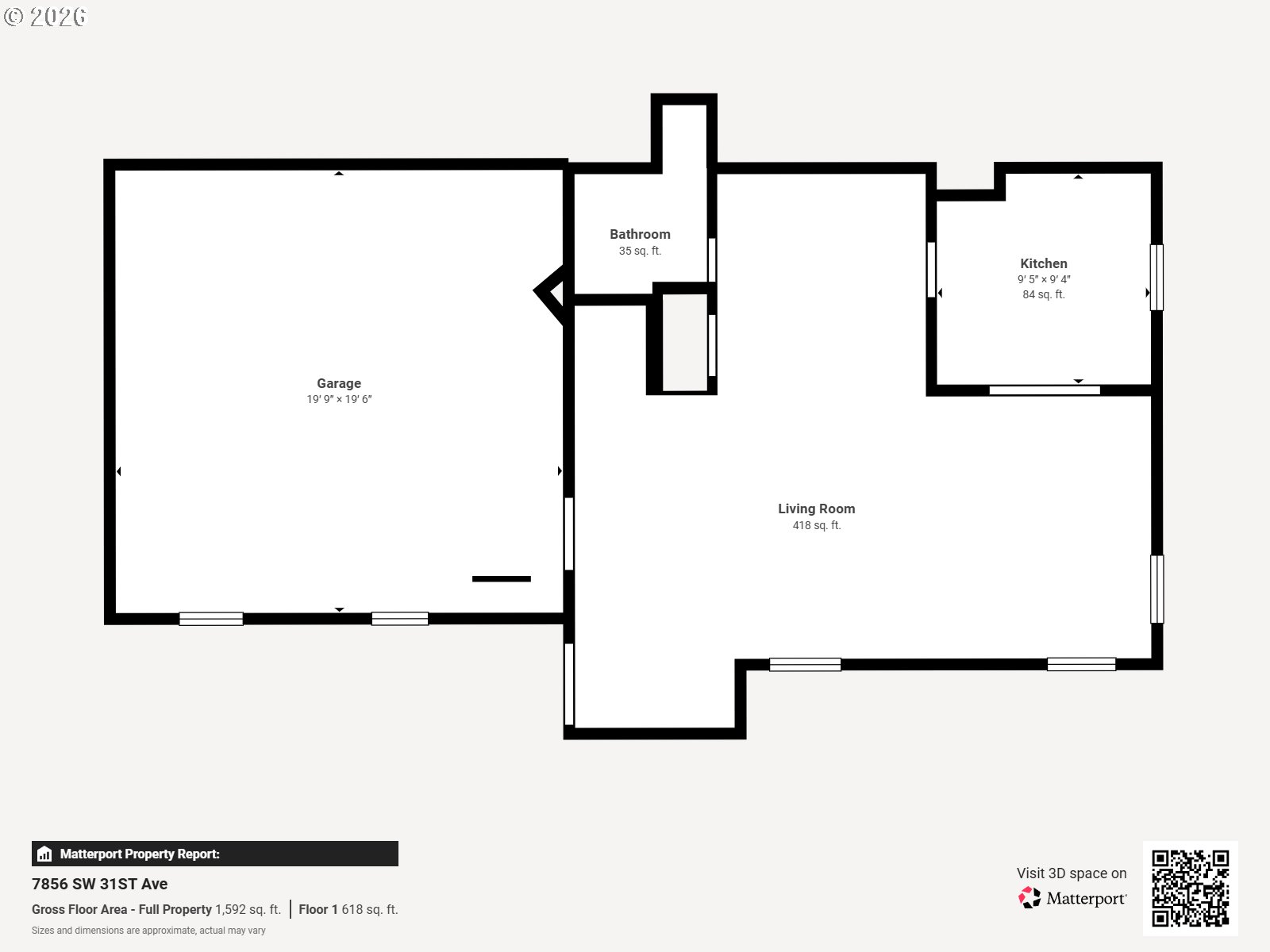7856 Southwest 31st Avenue, Unit 7 Portland, OR 97219 - Photo 36 of 37 Floor Plan