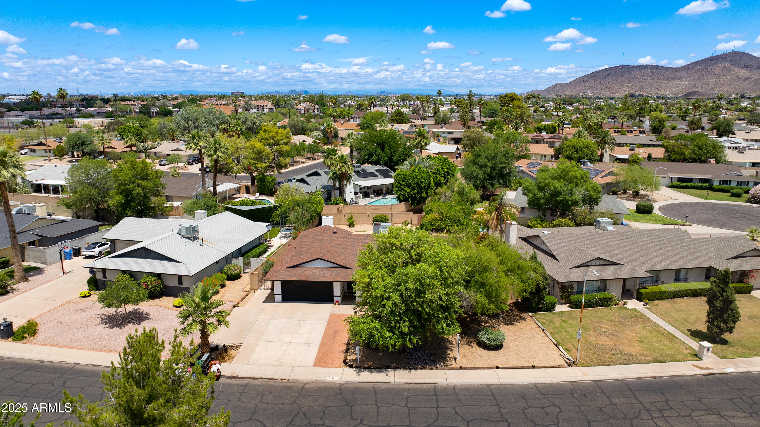 1820 West Seldon Way Phoenix, AZ 85021 - Photo 26 of 29 an aerial view of a house with a yard