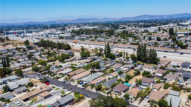 an aerial view of a city