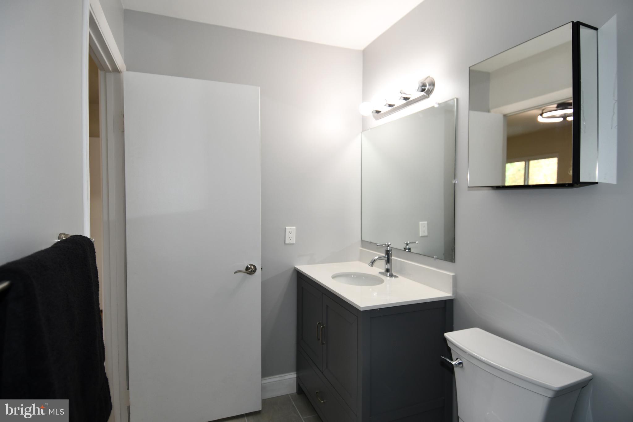 15003 Candover Court, Unit 281C Silver Spring, MD 20906 - Photo 37 of 42 a bathroom with a sink a toilet and mirror