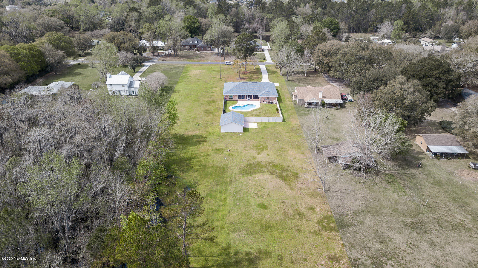 11533 Young Road Jacksonville, FL 32218 - Photo 45 of 46 Drone Rear View